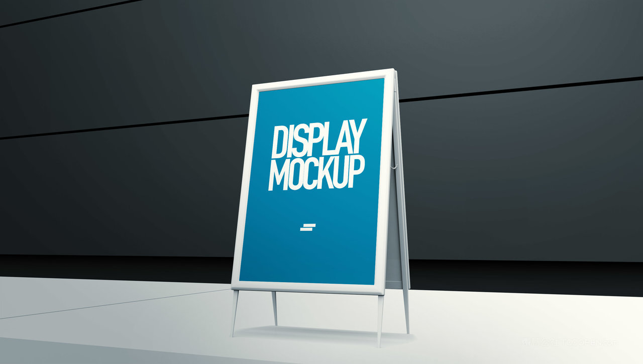 机场灯箱海报样机