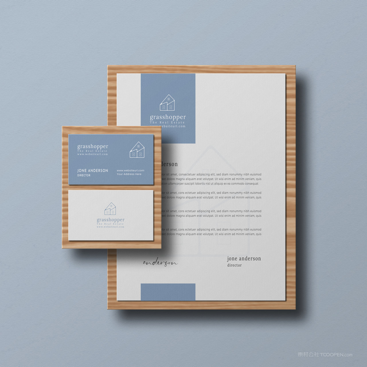 名片正反面文档vi贴图样机