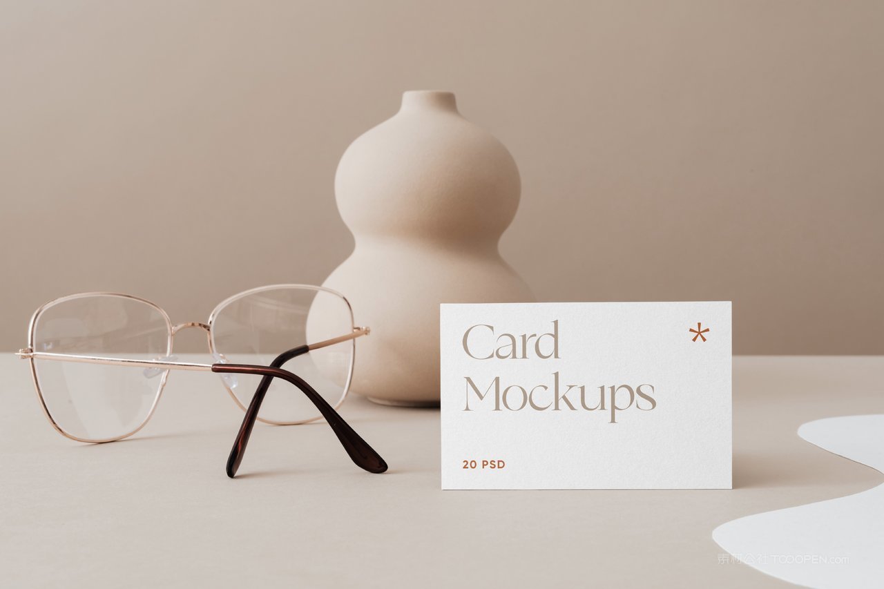 简约商务名片场景样机 (11)