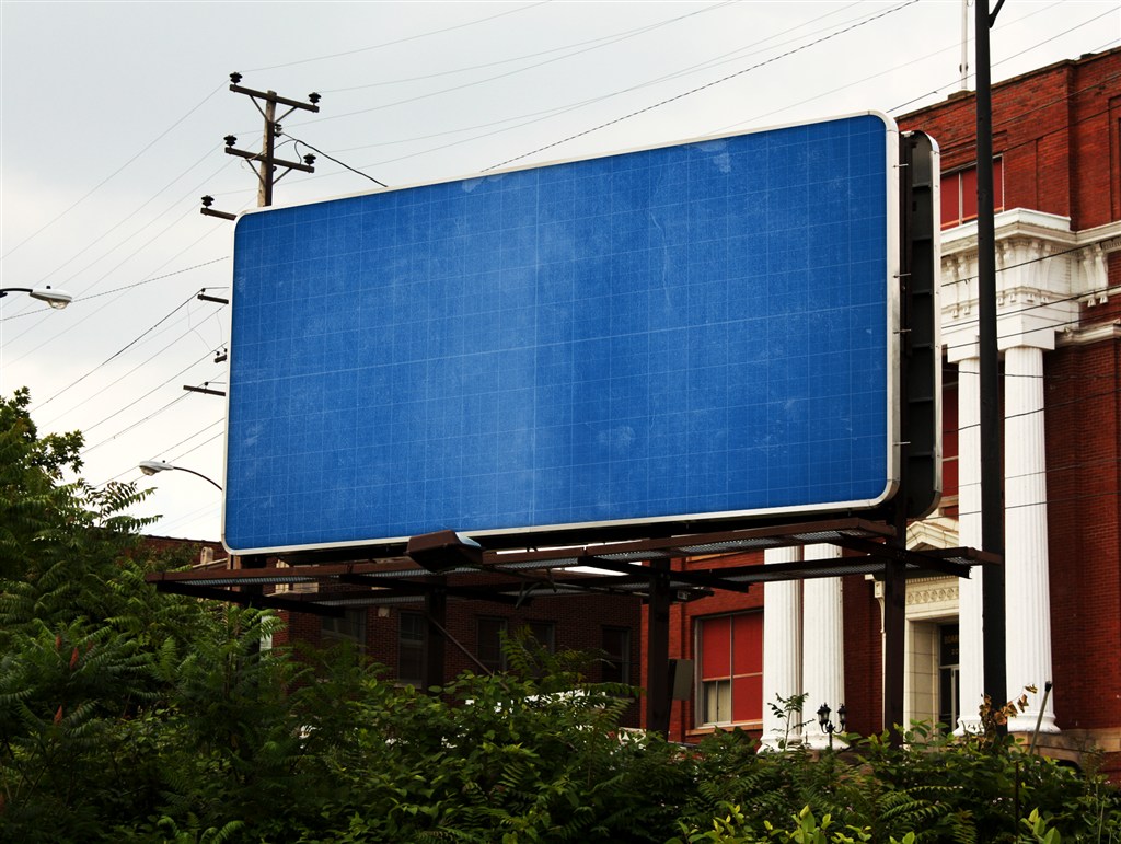 户外广告宣传展示海报样机