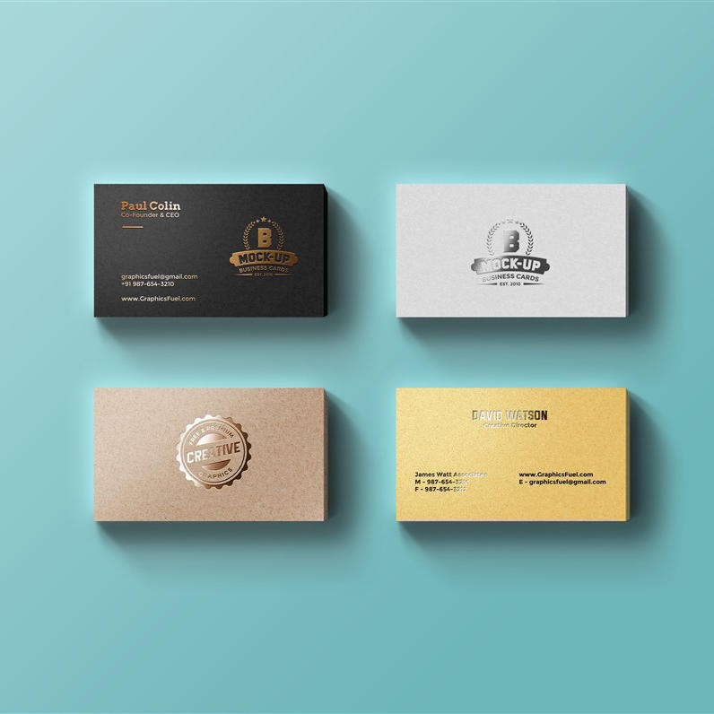 凹凸工艺名片样机