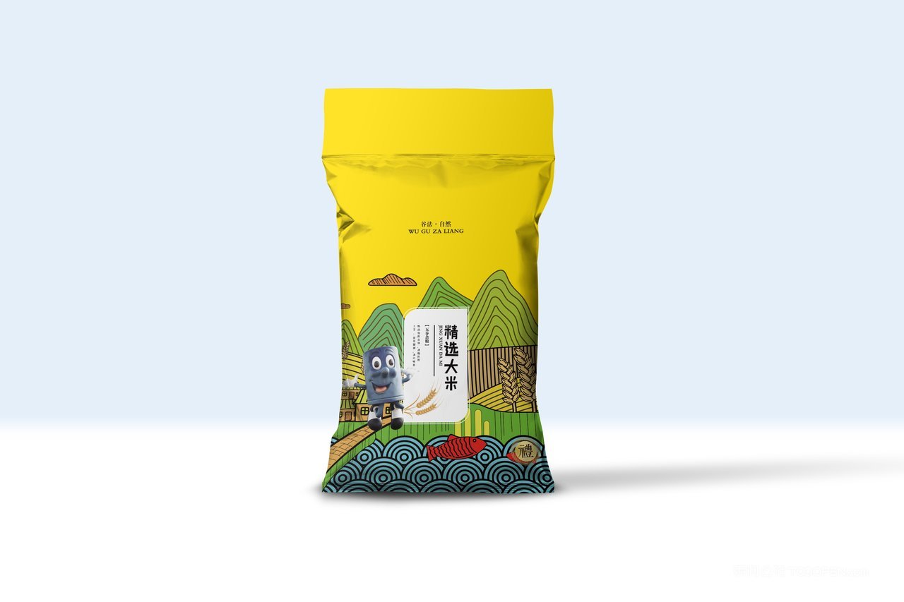 大米袋东北米食品包装袋样机 (7)