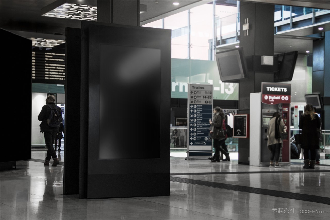机场高端海报样机