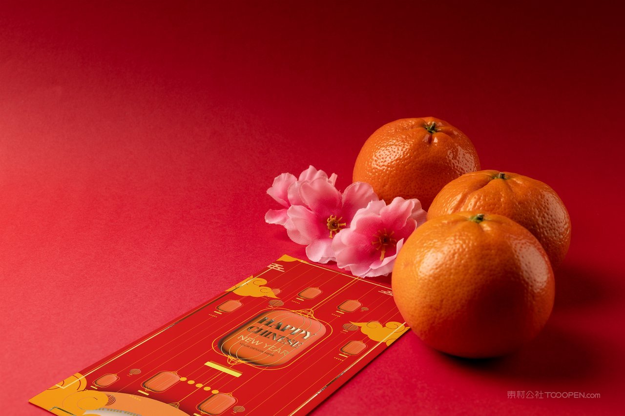 中国红喜庆新年红包样机 (3)