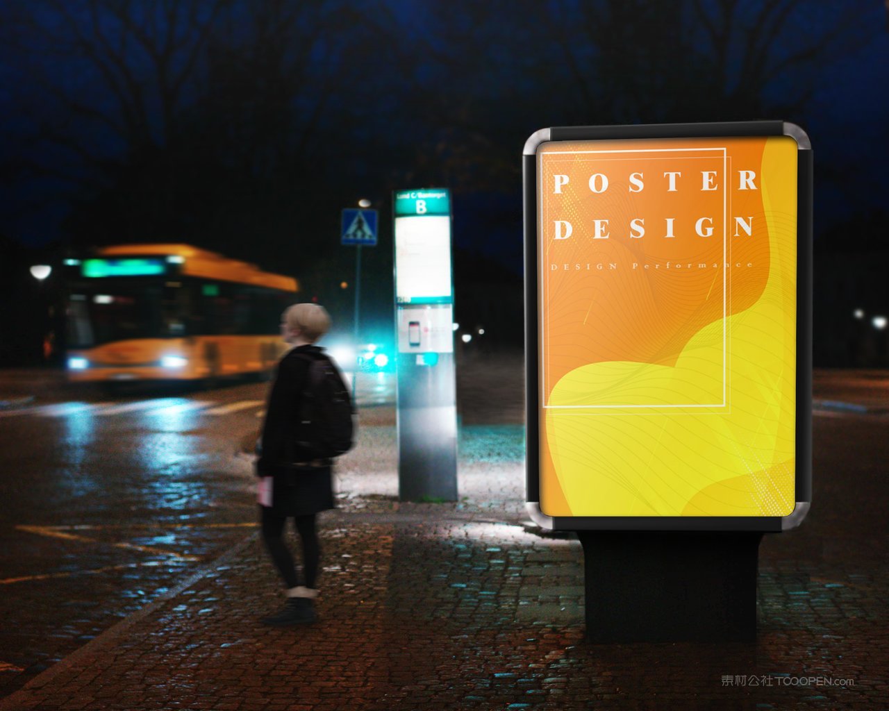 户外灯箱海报场景样机 (50)