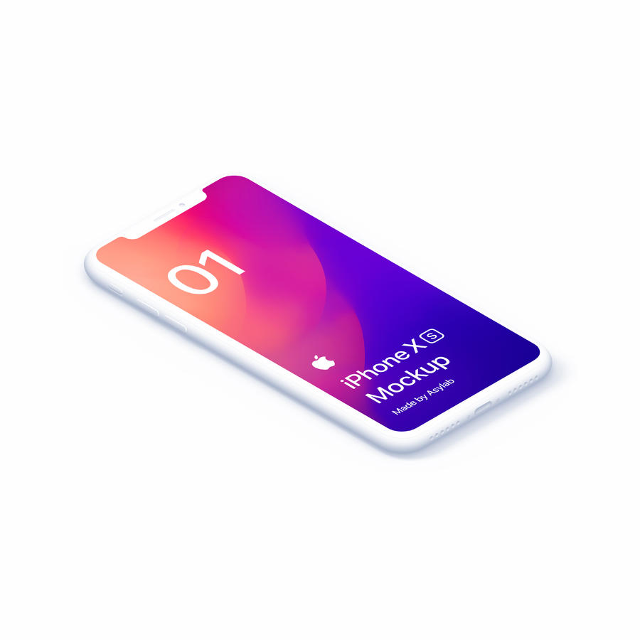 苹果手机iphone xs贴图样机