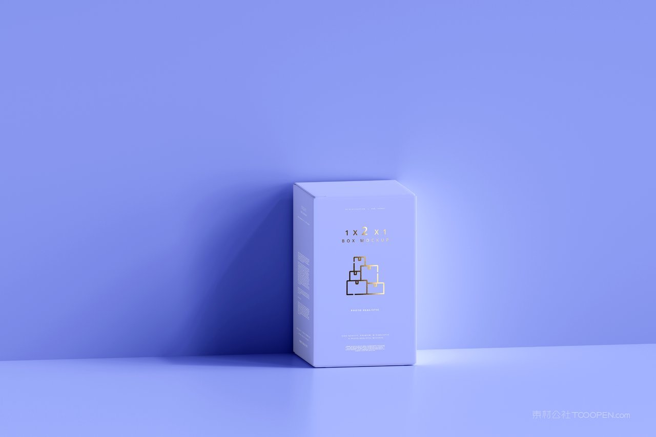 长方形产品包装纸盒样机 (7)