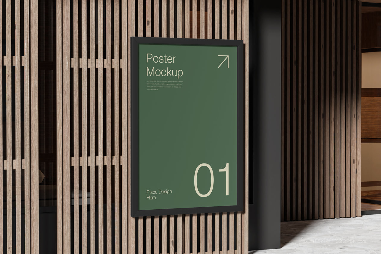 高端室内海报样机