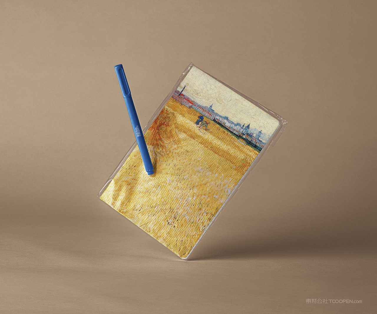 美术艺术展览馆笔记本记事本样机