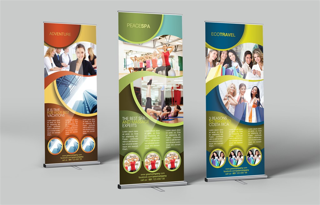 易拉宝展架海报样机