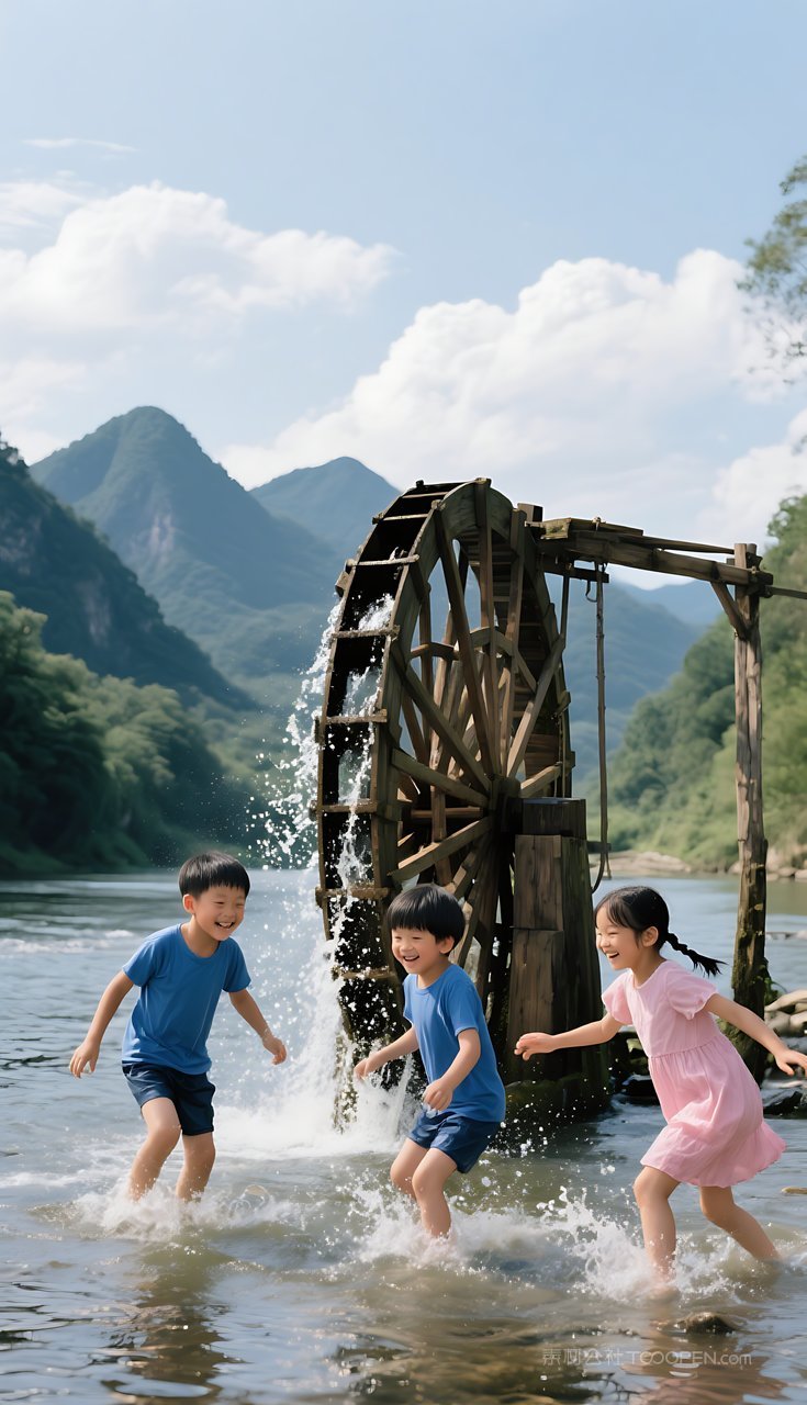 湖泊山水群山唯美景色河流风景山峰