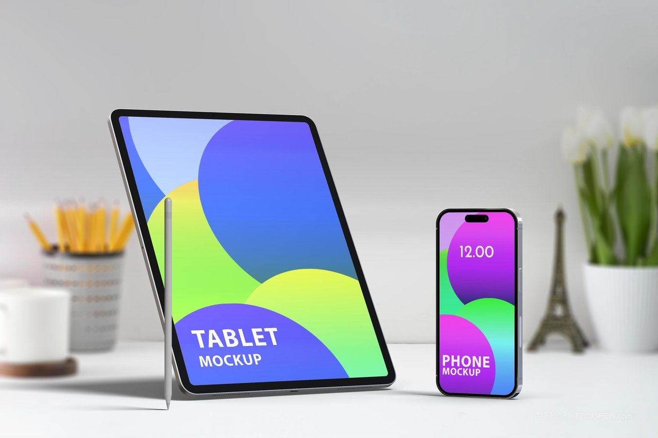 平板电脑和手机样机