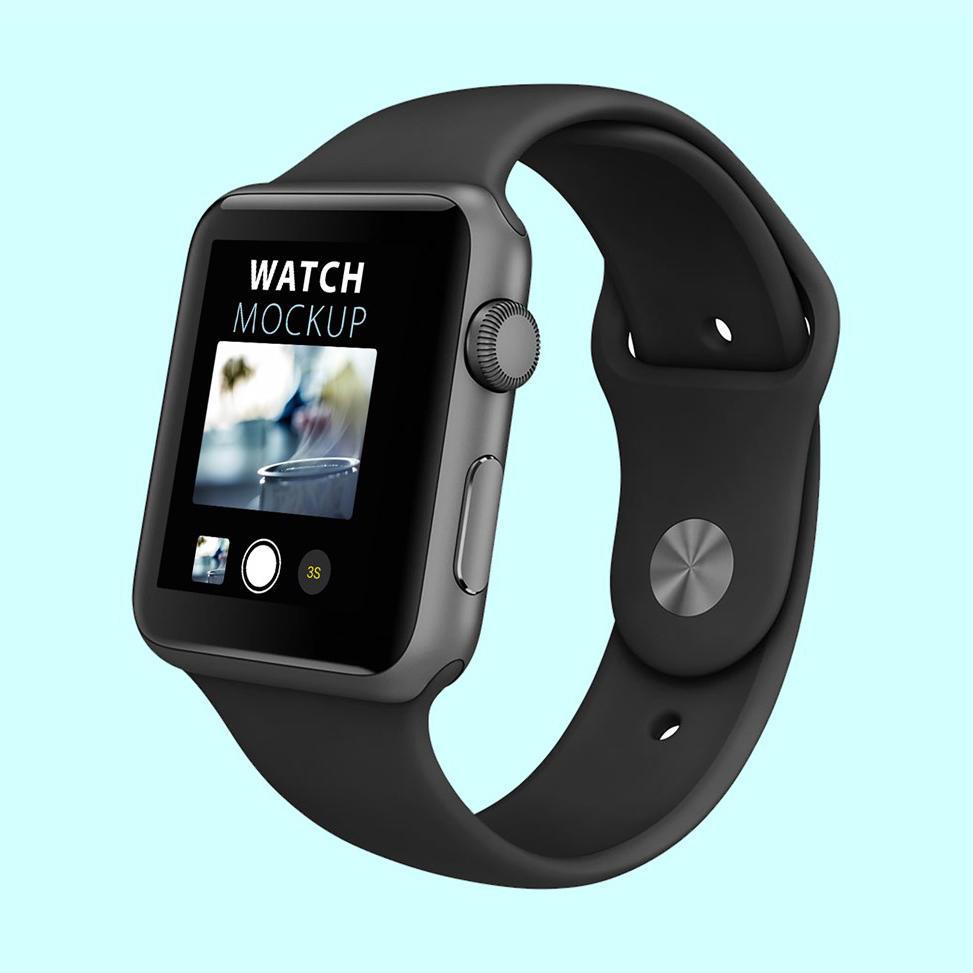 智能手表贴图样机设计手环数码模板科技风格效果VI素材PSD分层y06