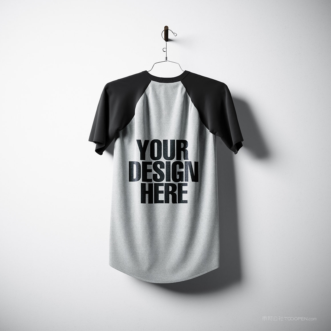 男式t恤衫样机