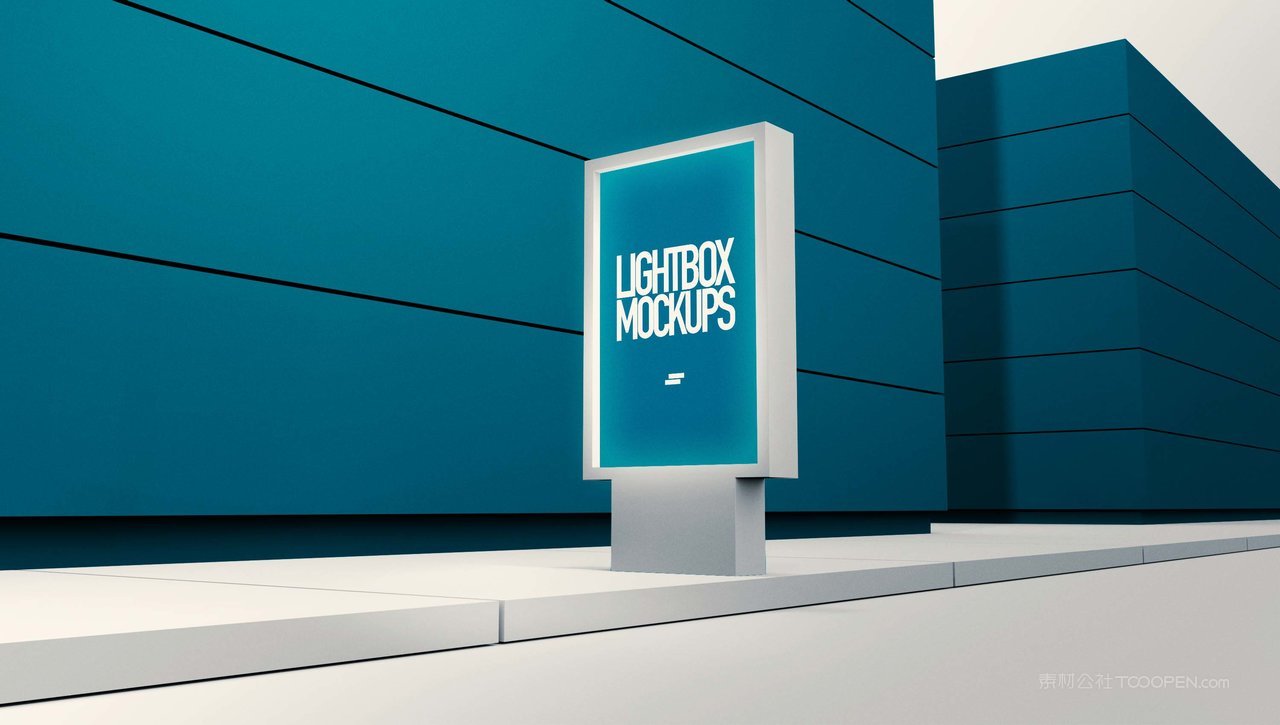 机场灯箱海报样机