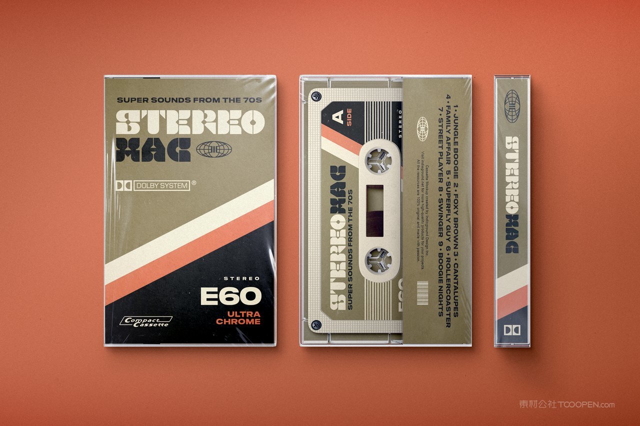 复古盒式音乐磁带包装样机 (5)