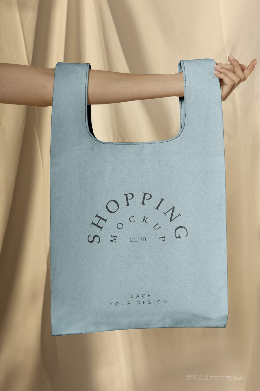 手提袋环保购物袋实景场景样机 (4)