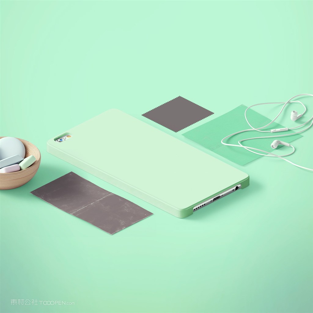 清新文艺绿色系桌面样机