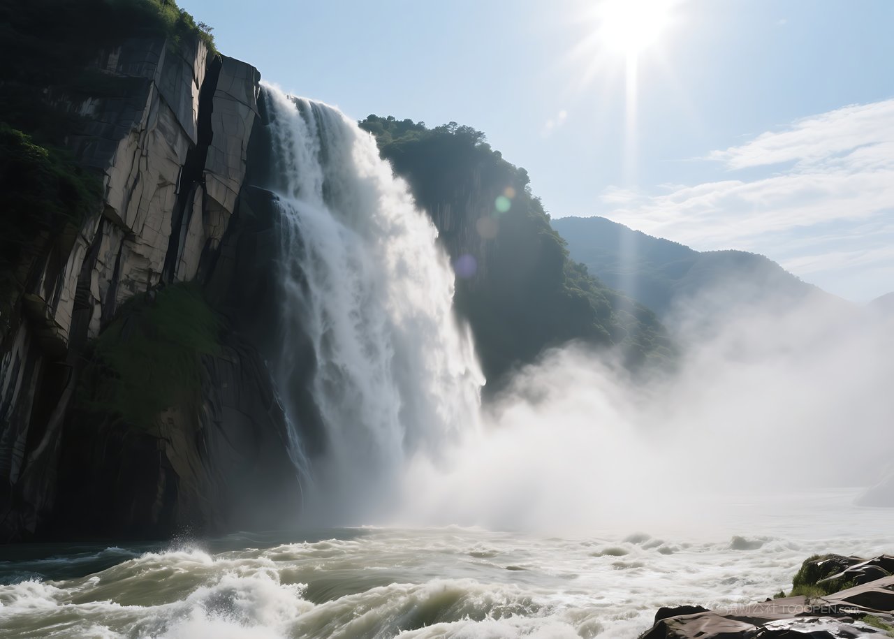 景色山峰唯美河流风景群山湖泊自然山水