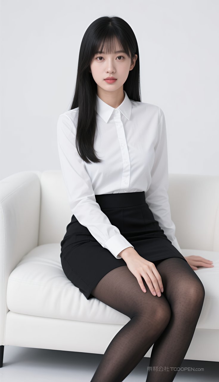 制服美女美腿短裙长腿丝袜性感