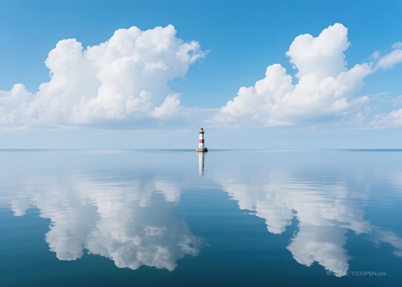 大海景观海滩海景风景天空自然海边