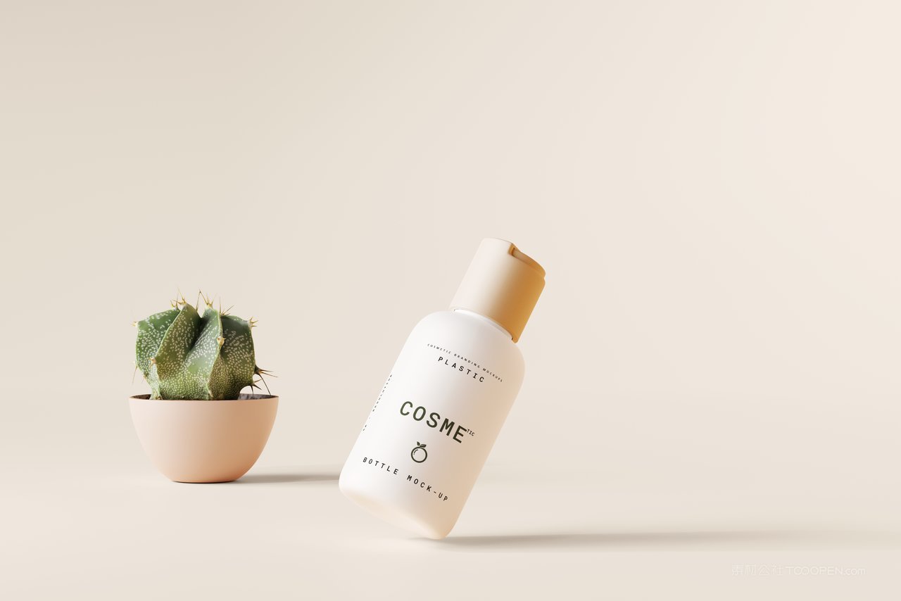 精华护肤产品小瓶装包装场景样机  (2)