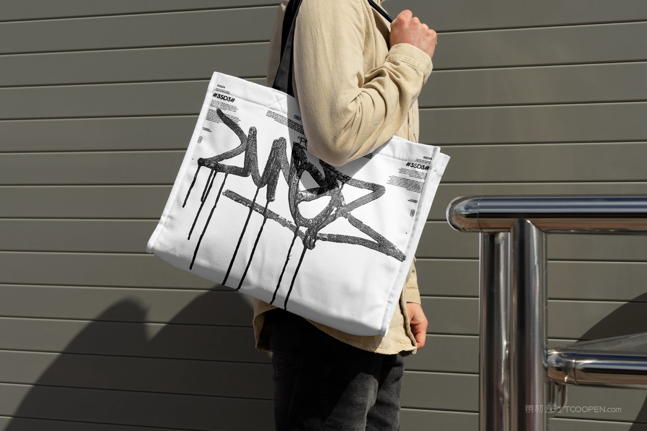 街头服装品牌vi模特卫衣t恤海报帽子海报吊牌ps贴图样机 (41)