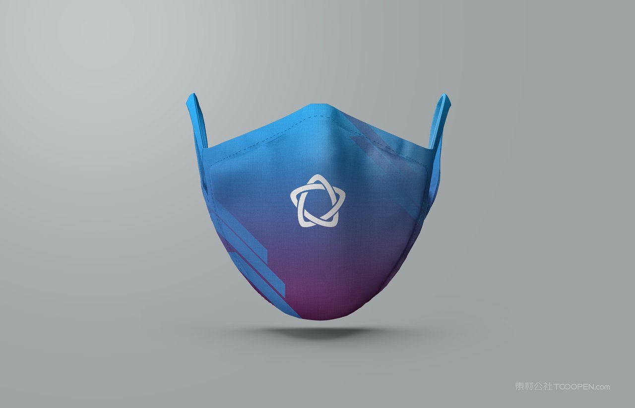 口罩无缝布面料花纹图案vi样机 (9)