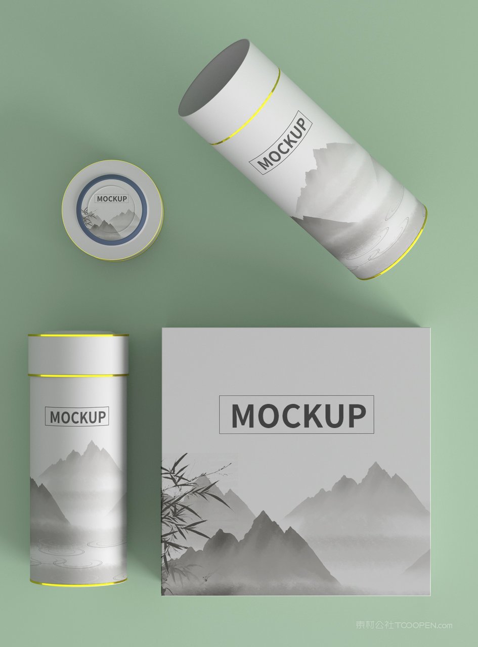 茶叶品牌包装盒样机  (8)