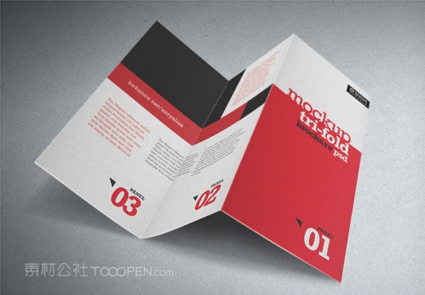 三折页样机模板
