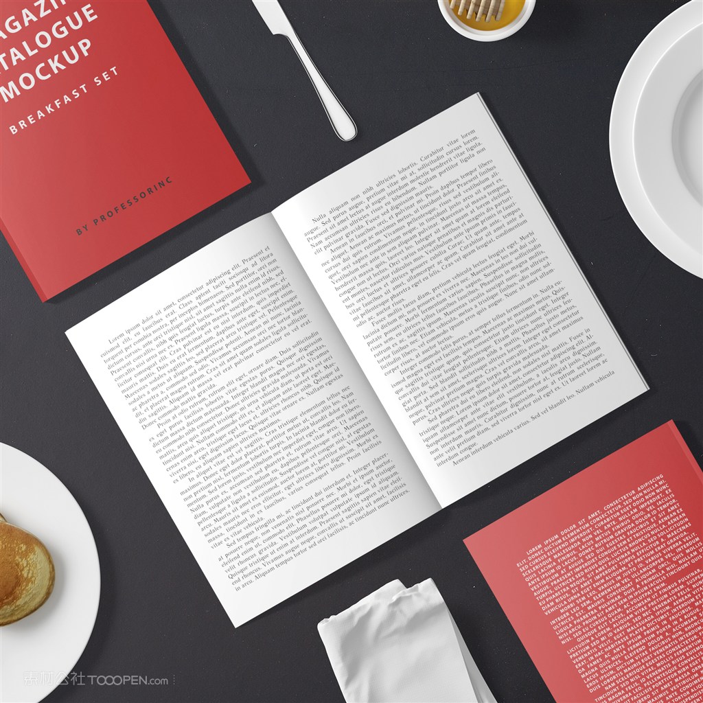 A5杂志目录内页贴图样机