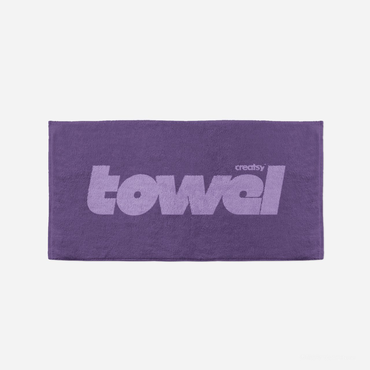 紫色茶巾毛巾贴图样机 (4)