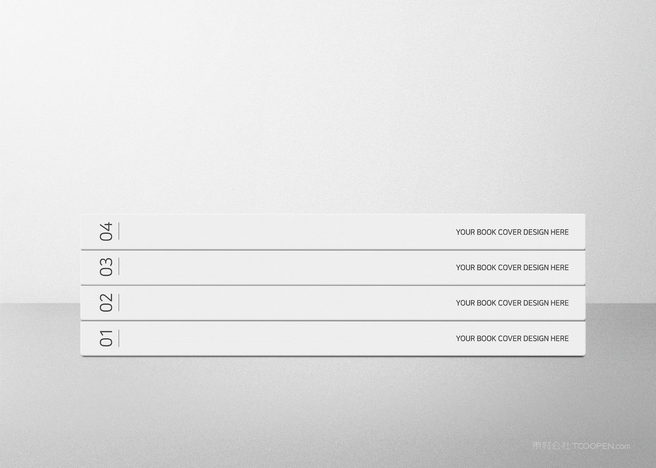 书籍书本书脊封面封底样机贴图 (7)
