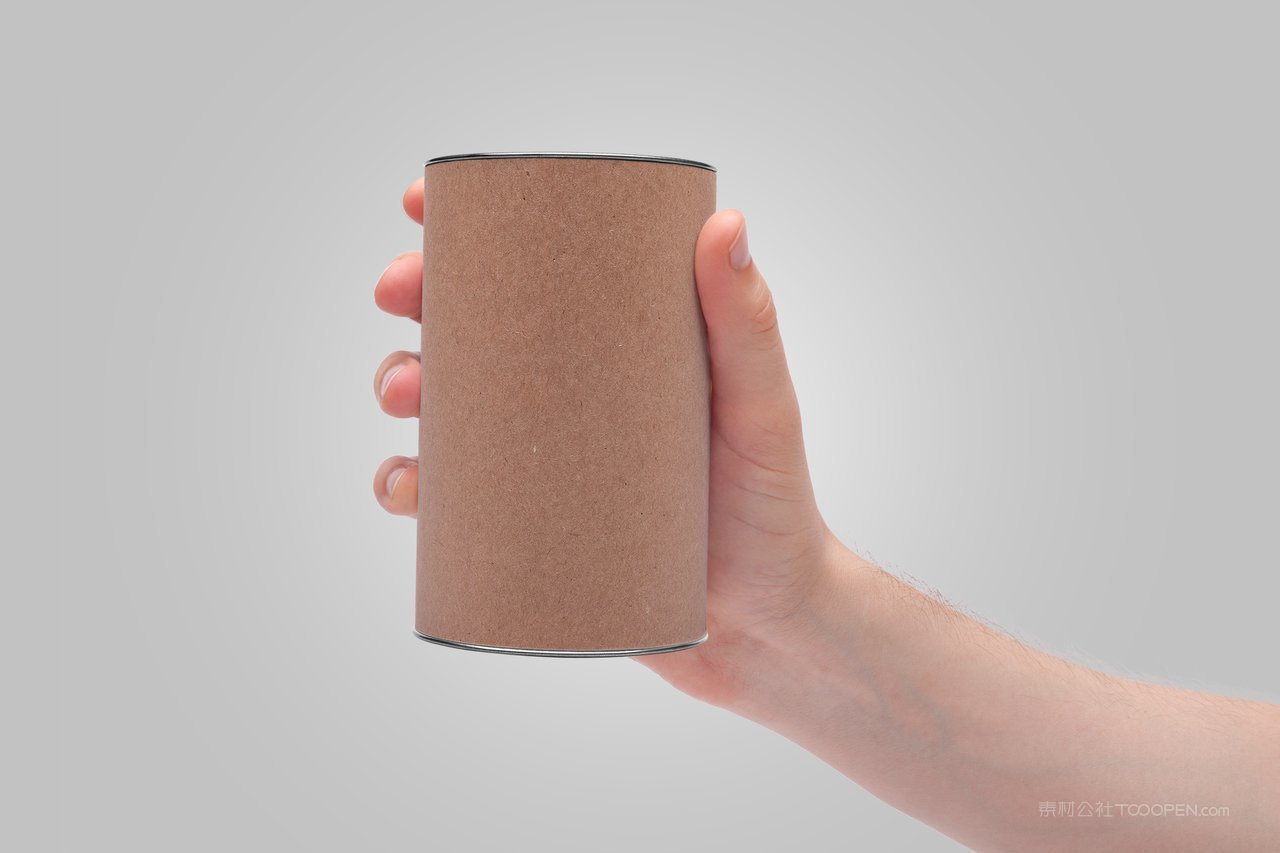 牛皮纸咖啡茶叶罐产品包装样机 (6)