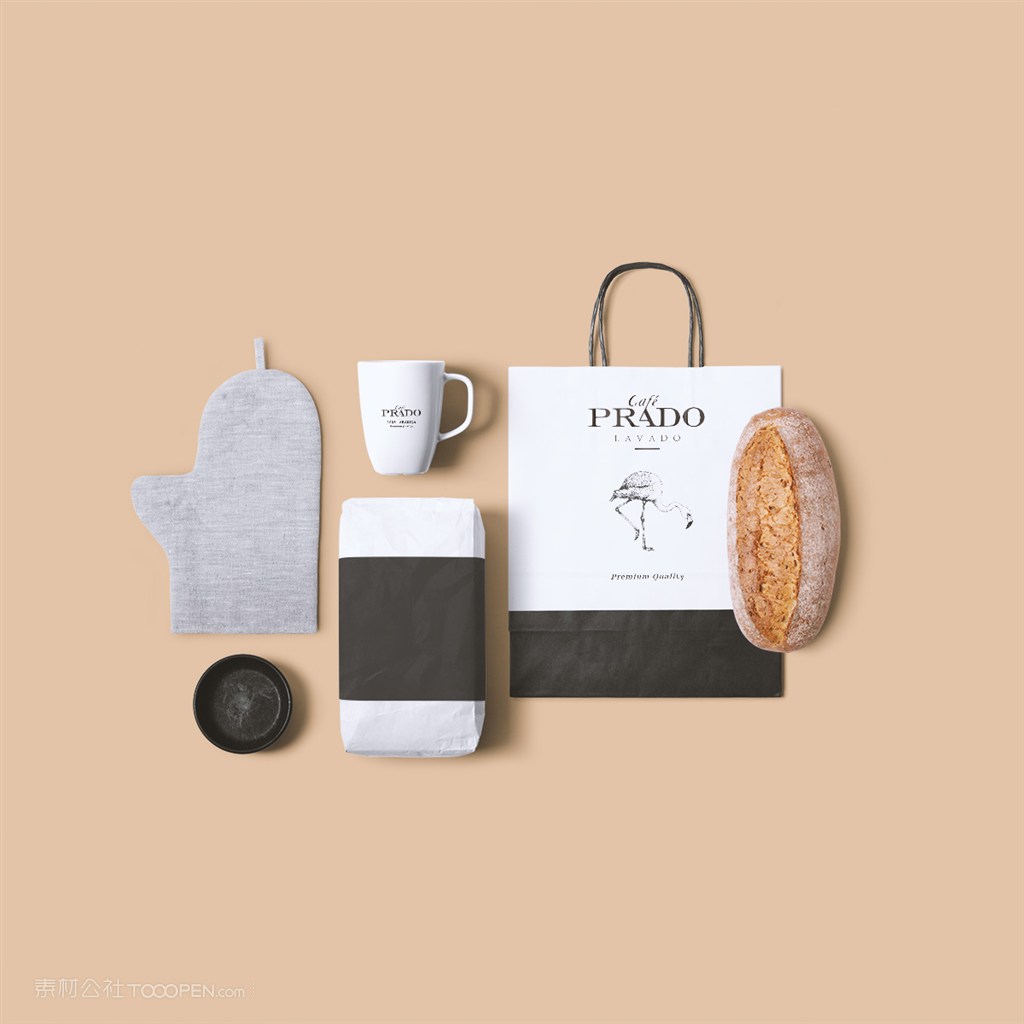 咖啡店品牌vi样机素材