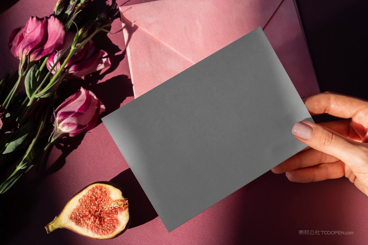 婚礼邀请函请柬信封卡片场景样机 (10)