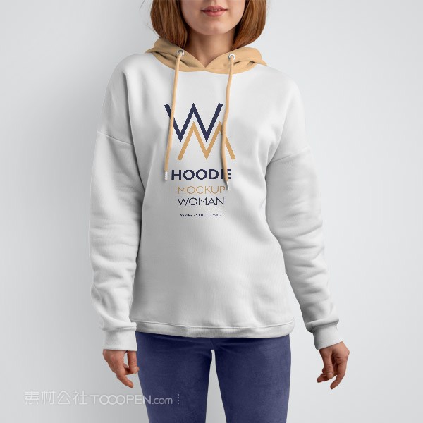 可爱美女卫衣样机