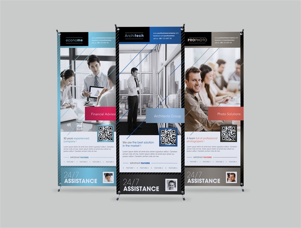 X展架易拉宝海报样机