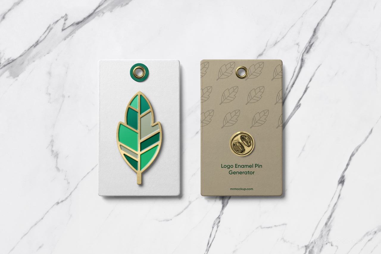 金属徽章挂件样机