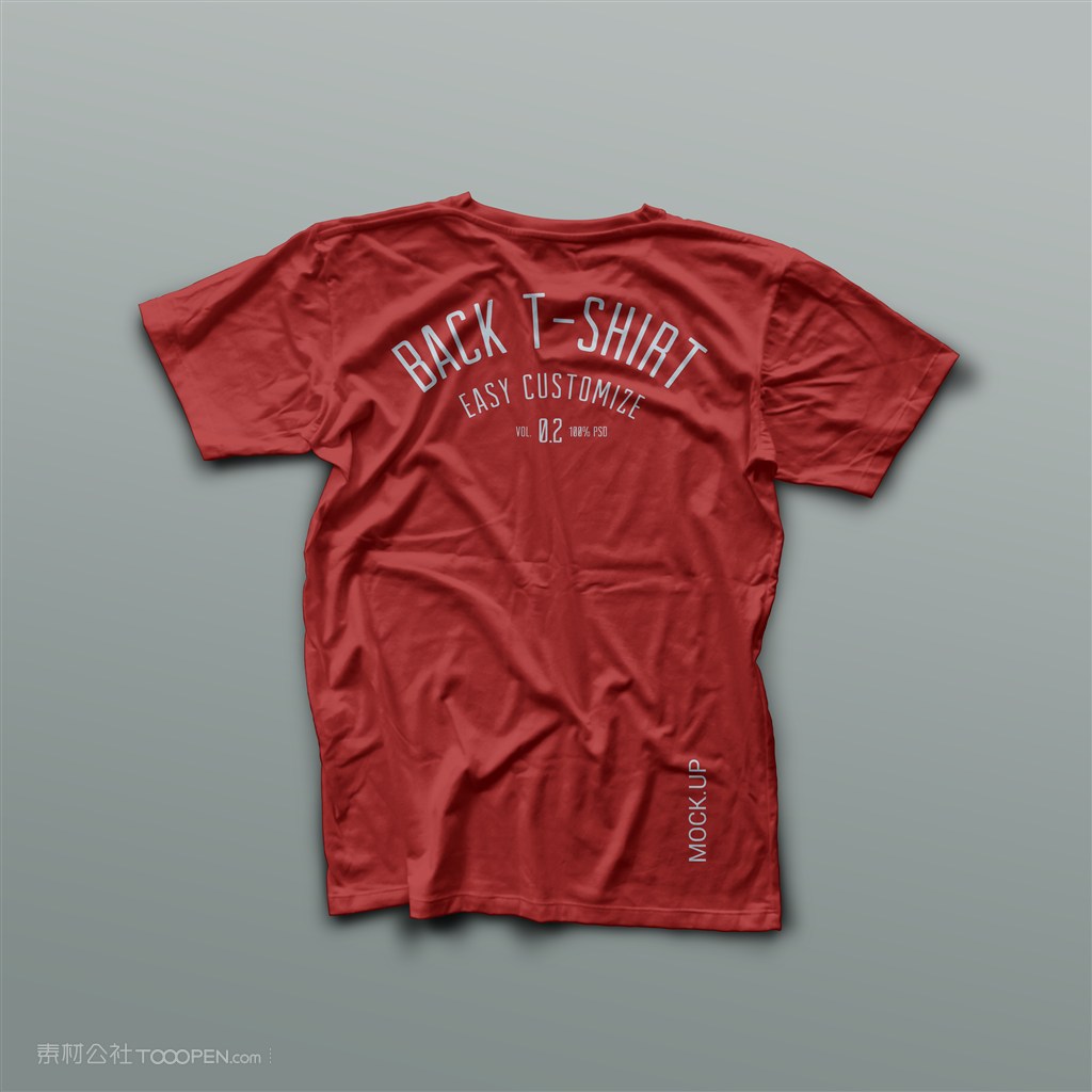 男士工作广告短袖T恤女士文化衫贴图样机设计模板效果VI素材PSD分层