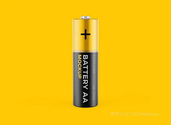 黄色电池贴图样机 (1)