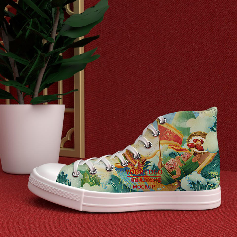 帆布鞋样机素材