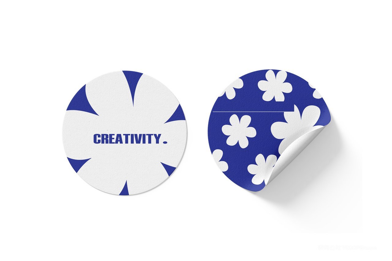 品牌VI形象展示样机贴纸