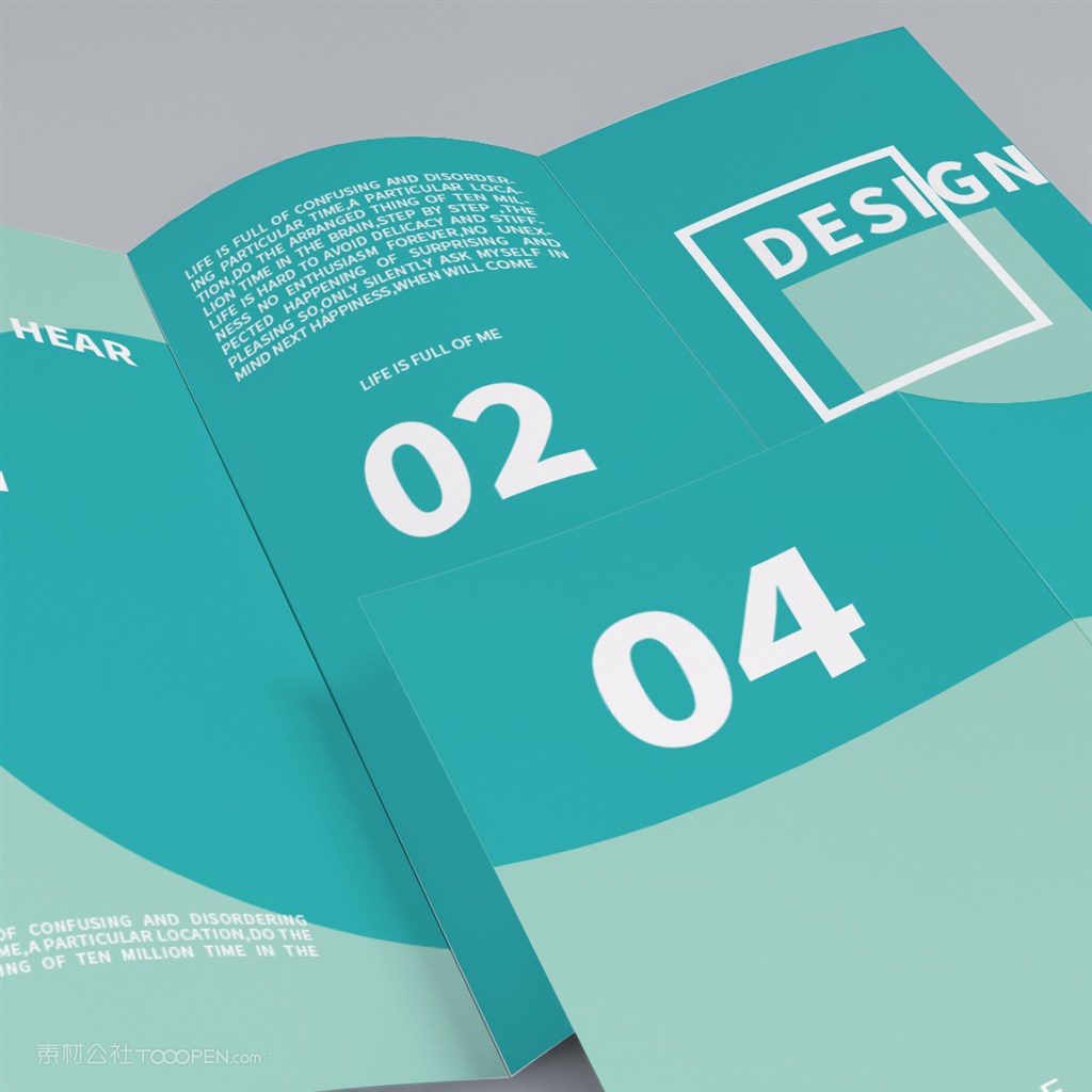 三折页展示样机