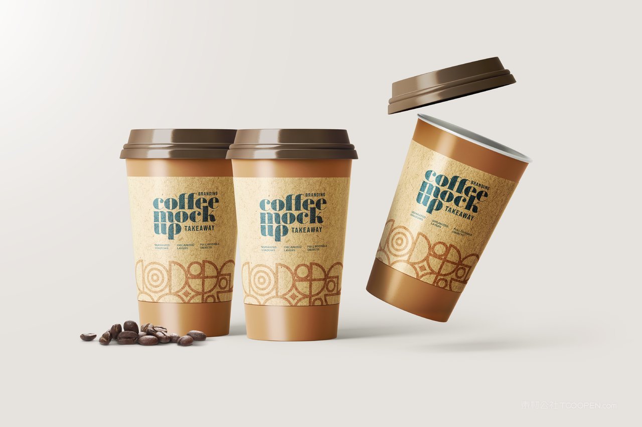 品牌奶茶咖啡logo定制vi包装展示样机 (30)