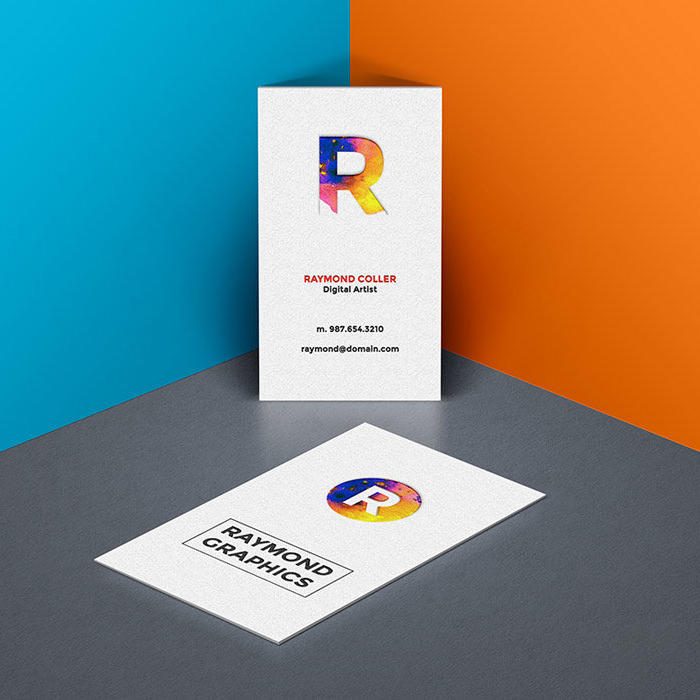 名片设计效果展示样机模板