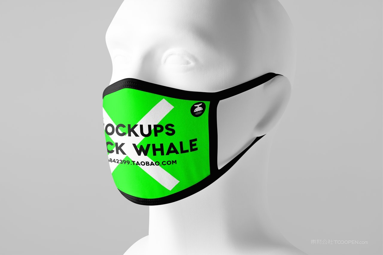 【1988期】棉质口罩贴图样机 (2)