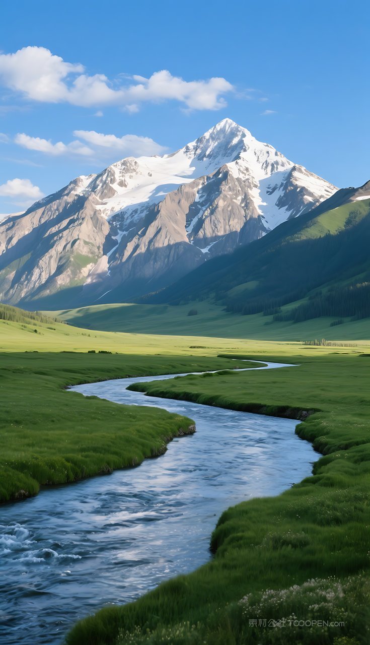 山峰湖泊群山风光唯美风景河流山水