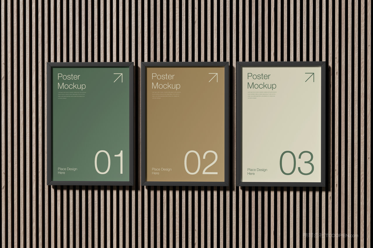 高端室内海报样机