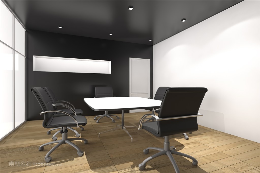 公司企业前台形象墙室内贴图样机设计模板效果VI素材PSD分层